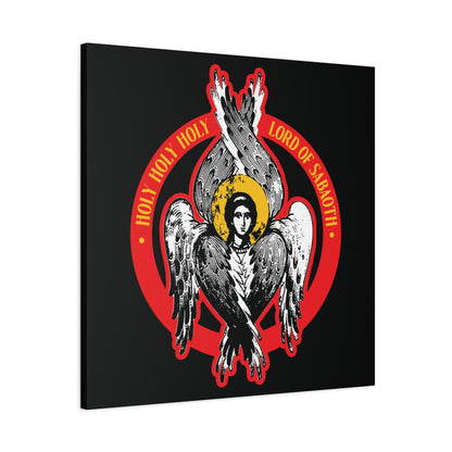 Holy Holy Holy, Lord of Sabaoth | Lord of Hosts | Unseen Realm | Isaiah 6 | Orthodox Seraphim Angel IconoGraphic | Christian Wall Art