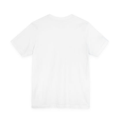 A lightweight cotton unisex tee, “Those Who Mourn Over Their Sins | St George Slaying Dragon IconoGraphic | St John Climacus,” is shown laid flat with its back visible against a white background—its minimalist design quietly reflecting the gentle sadness of soul and the solemn silence of mourning before God, as described by St John Climacus in Orthodox Christian tradition.