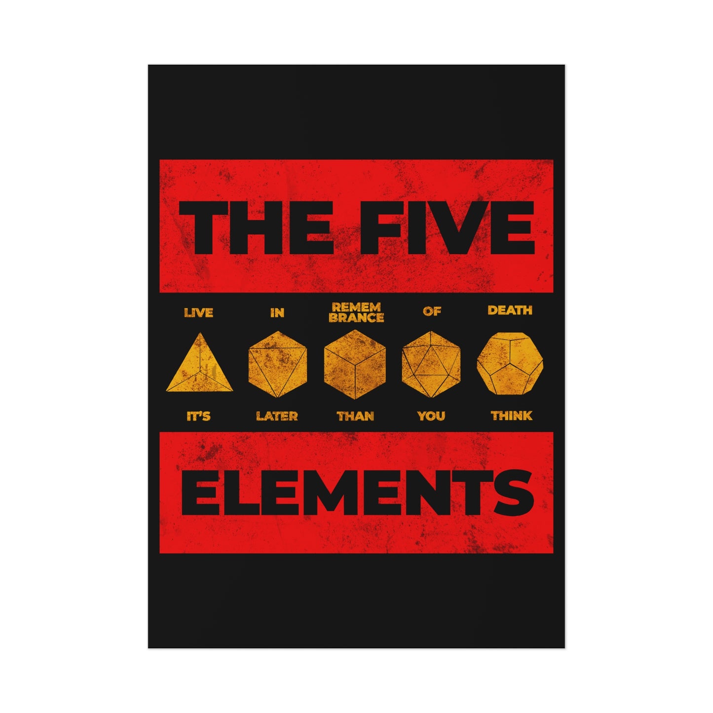 The Five Elements No. 1 |  Orthodox Christian Art Poster