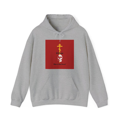 O Grave, Where Is Thy Victory? No. 1 (1 Cor 15:55) | Orthodox Christian Hoodie