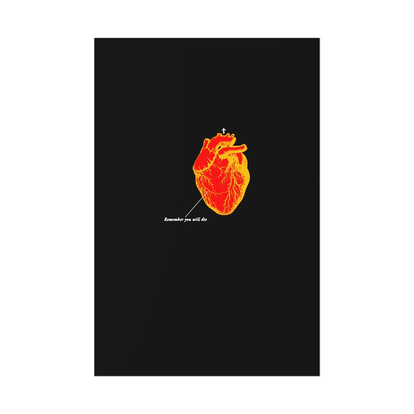 Remember You Will Die Heart Design No. 2 | Orthodox Christian Art Poster