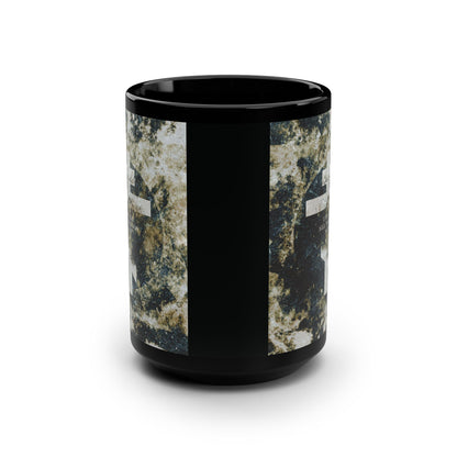 Behold, I Make All Things New | Revelation 21:5 | Cosmic Textured Orthodox Cross | Parousia | Orthodox Christian Black Mug