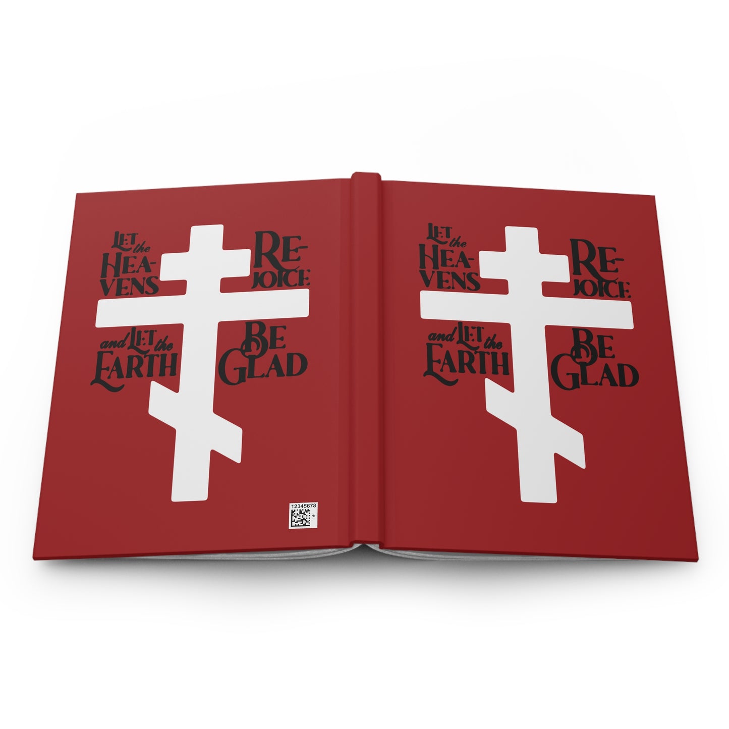 Let the Heavens Rejoice | Psalm 96 (95 Septuagint) | Orthodox Christian Liturgical Hymn | Russian Cross | Hardcover Journal
