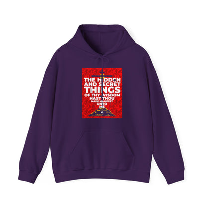 The Hidden and Secret Things of Thy Wisdom (Psalm 50/51) | Golgotha Cross | Skull of Adam | Orthodox Christian Hoodie