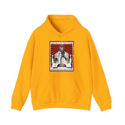 The Day of the Lord Shall Not Be Televised | Jesus Christ Enthroned Iconographic | Second Coming | Revelation | Orthodox Christian Hoodie