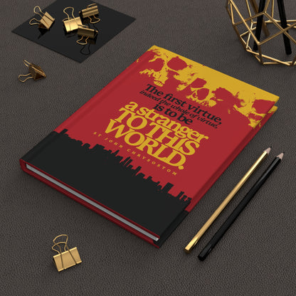 The Whole of Virtue is to Be a Stranger To this World (St John Chrysostom) | Skull Aesthetic | Orthodox Christian Accessory | Hardcover Journal