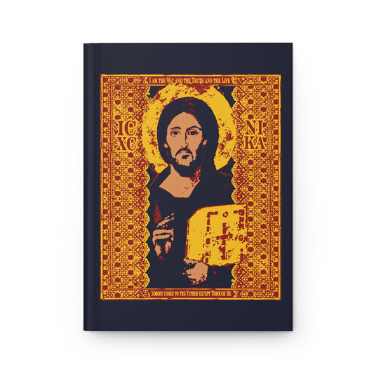 Jesus Christ Sinai Pantocrator IconoGraphic No. 1 | Orthodox Christian Hardcover Journal