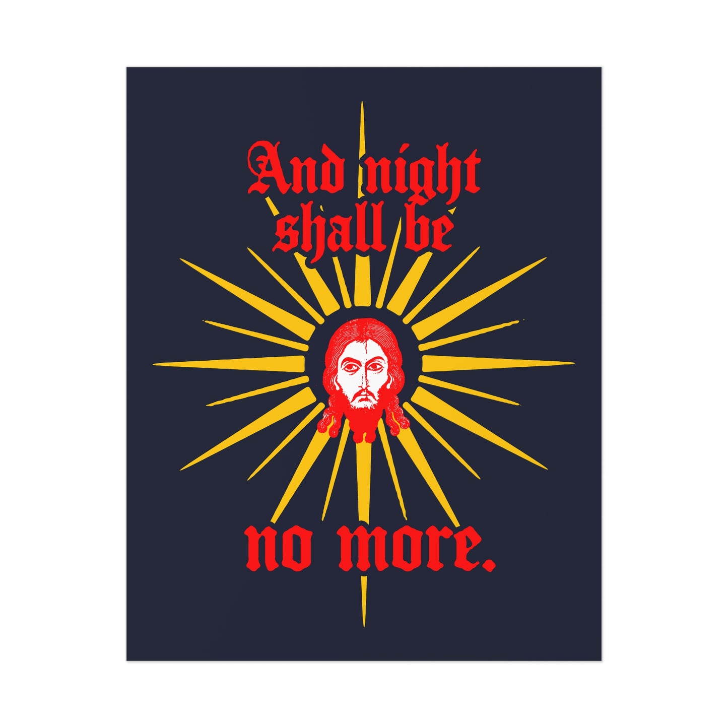 And Night Shall Be No More 2 | Orthodox Christian Art Poster