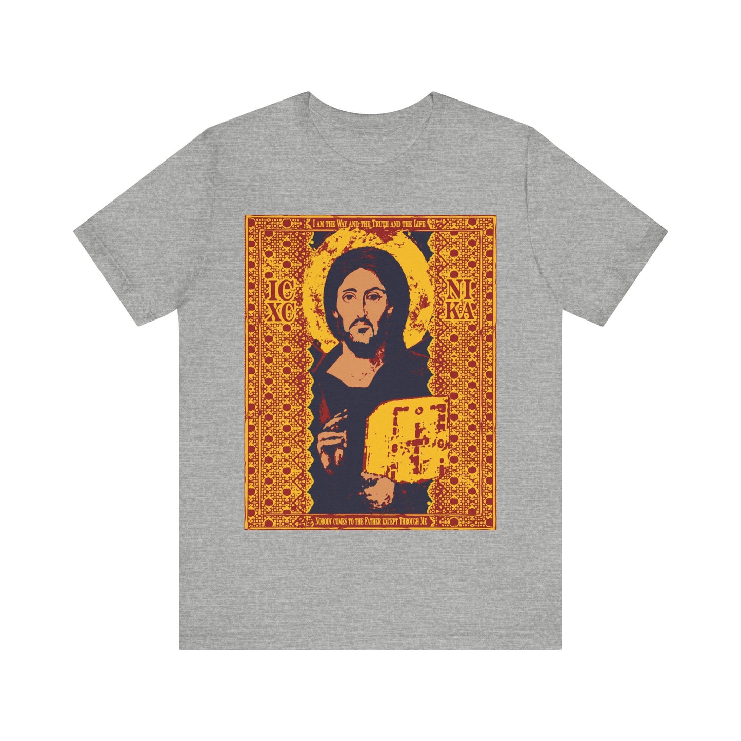 Jesus Christ Sinai Pantocrator IconoGraphic No. 1 | Orthodox Christian T-Shirt