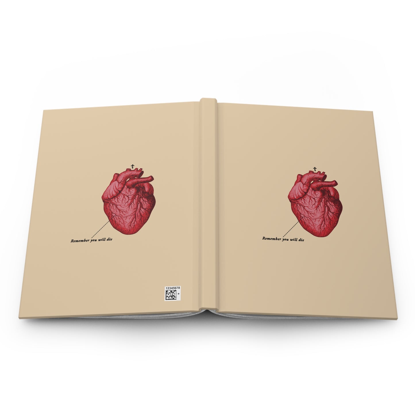 Remember You Will Die (Heart Design) No. 1  | Orthodox Christian Accessory | Hardcover Journal