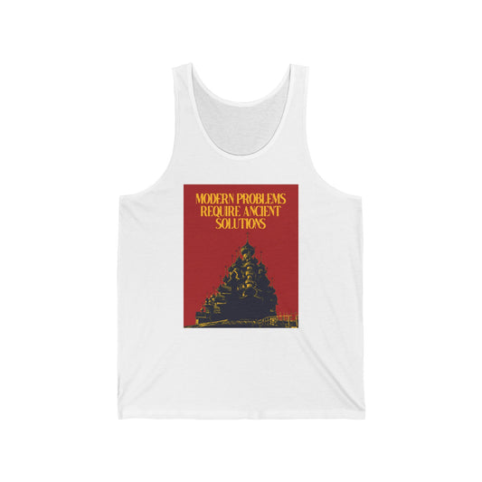 Modern Problems Require Ancient Solutions No. 1 | Orthodox Christian Jersey Tank Top / Sleeveless Shirt
