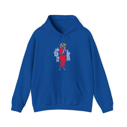 The Lord Shall Fight For You (Exodus 14:14) | Jesus Christ with Sword IconoGraphic | Orthodox Christian Hoodie