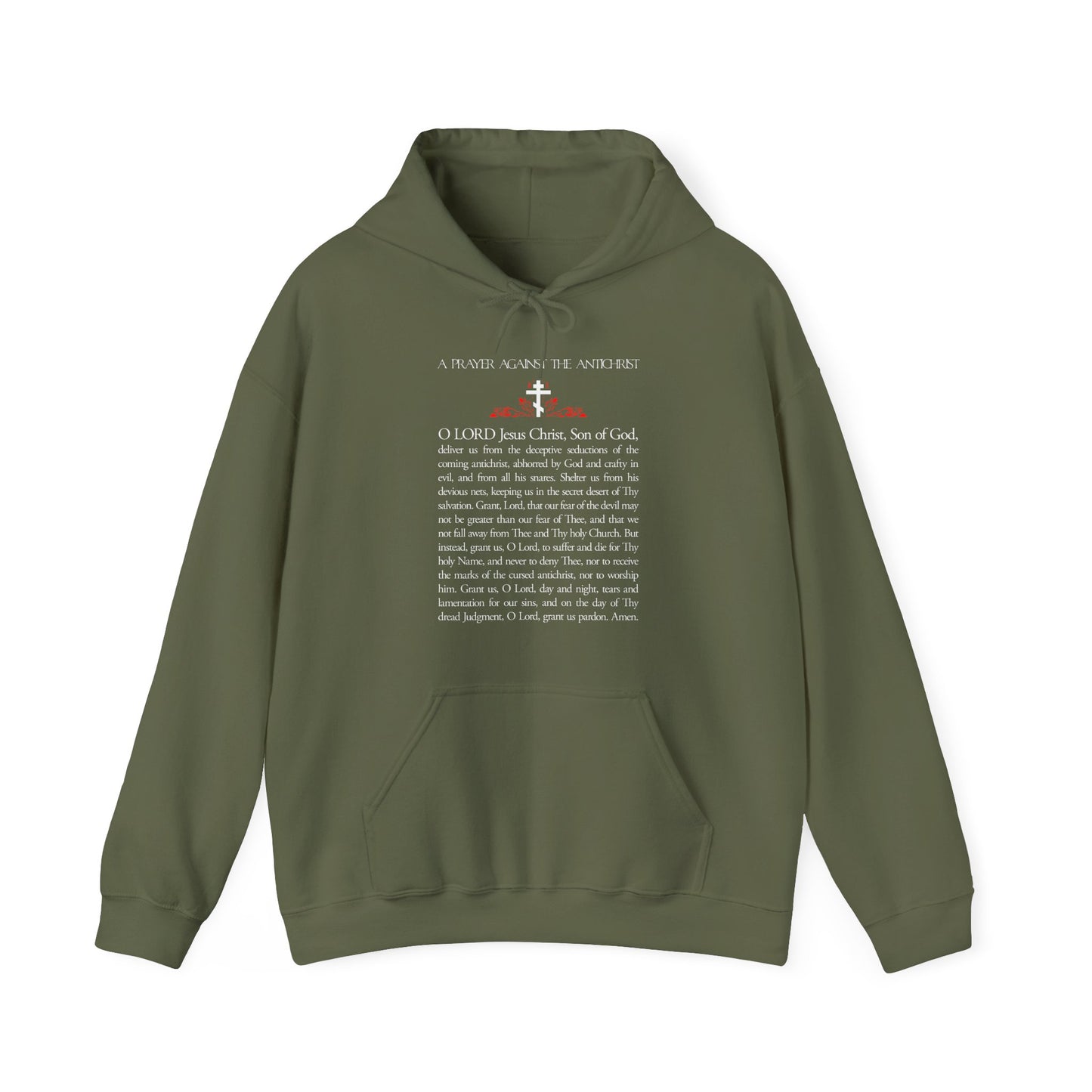 Prayer Against the Antichrist By Elder Anatoly the Younger of Optina | Christ is King | Book of Revelation | Orthodox Christian Hoodie