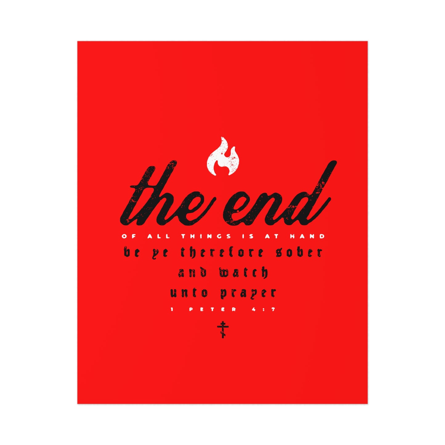 The End of All Things No. 5A | Orthodox Christian Art Poster