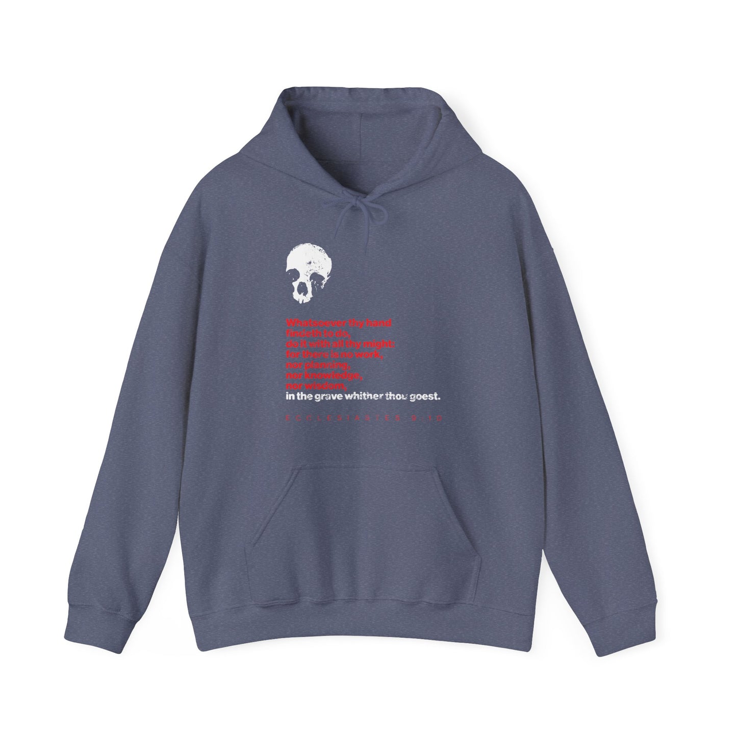 Whatsoever Thy Hand Findeth to Do No. 2 (Red Text) | Orthodox Christian Hoodie / Hooded Sweatshirt