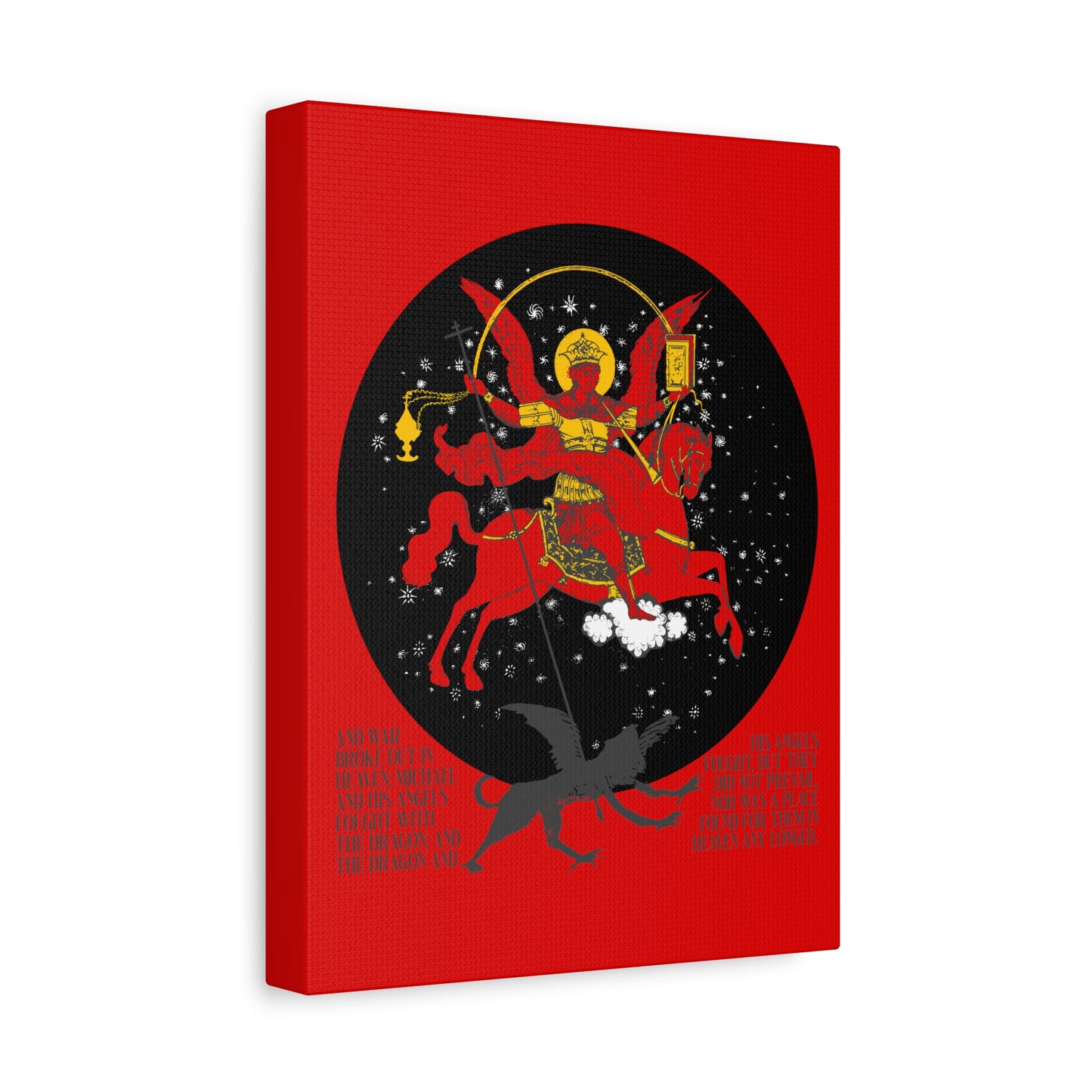 Archangel Michael of the Apocalypse No. 1 | Canvas Icono-Graphic | Orthodox Christian Art