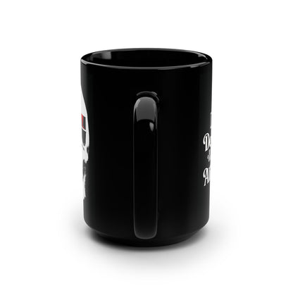 Dead to this World Alive to the Next | Goth Aesthetic Flower Cross & Skull | Orthodox Christian Black Mug