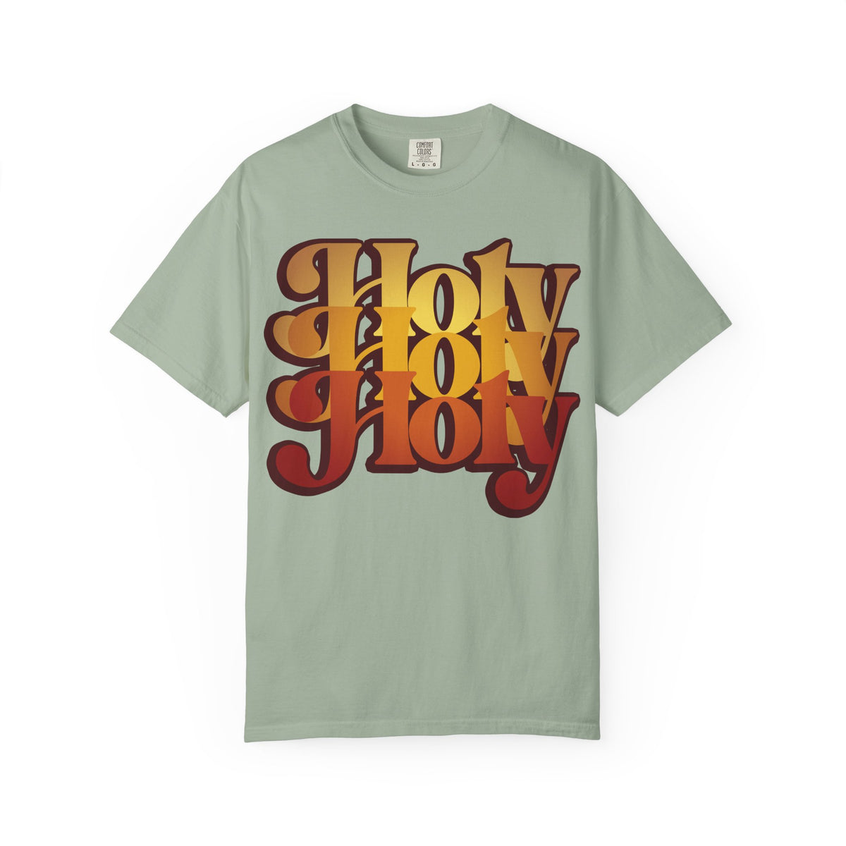 Holy Holy Holy Trisagion Liturgical Prayer 70s Style | Cherubim & Seraphim Prayer | Isaiah 6 | Orthodox Heavyweight Cotton Unisex Tee