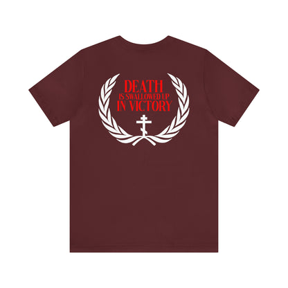 Archangel Michael of the Apocalypse / Death is Swallowed Up In Victory | Orthodox Christian Double-Sided T-Shirt