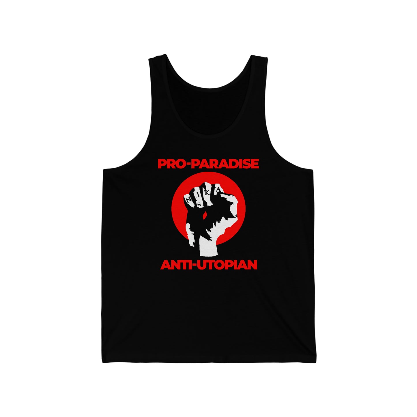 Pro-Paradise Anti-Utopian No. 1 | Orthodox Christian Jersey Tank Top / Sleeveless Shirt