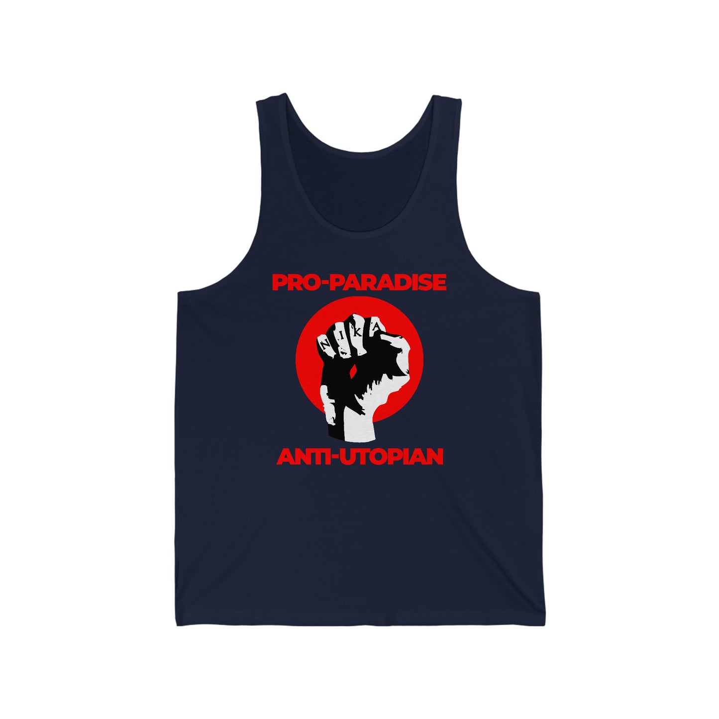 Pro-Paradise Anti-Utopian No. 1 | Orthodox Christian Jersey Tank Top / Sleeveless Shirt