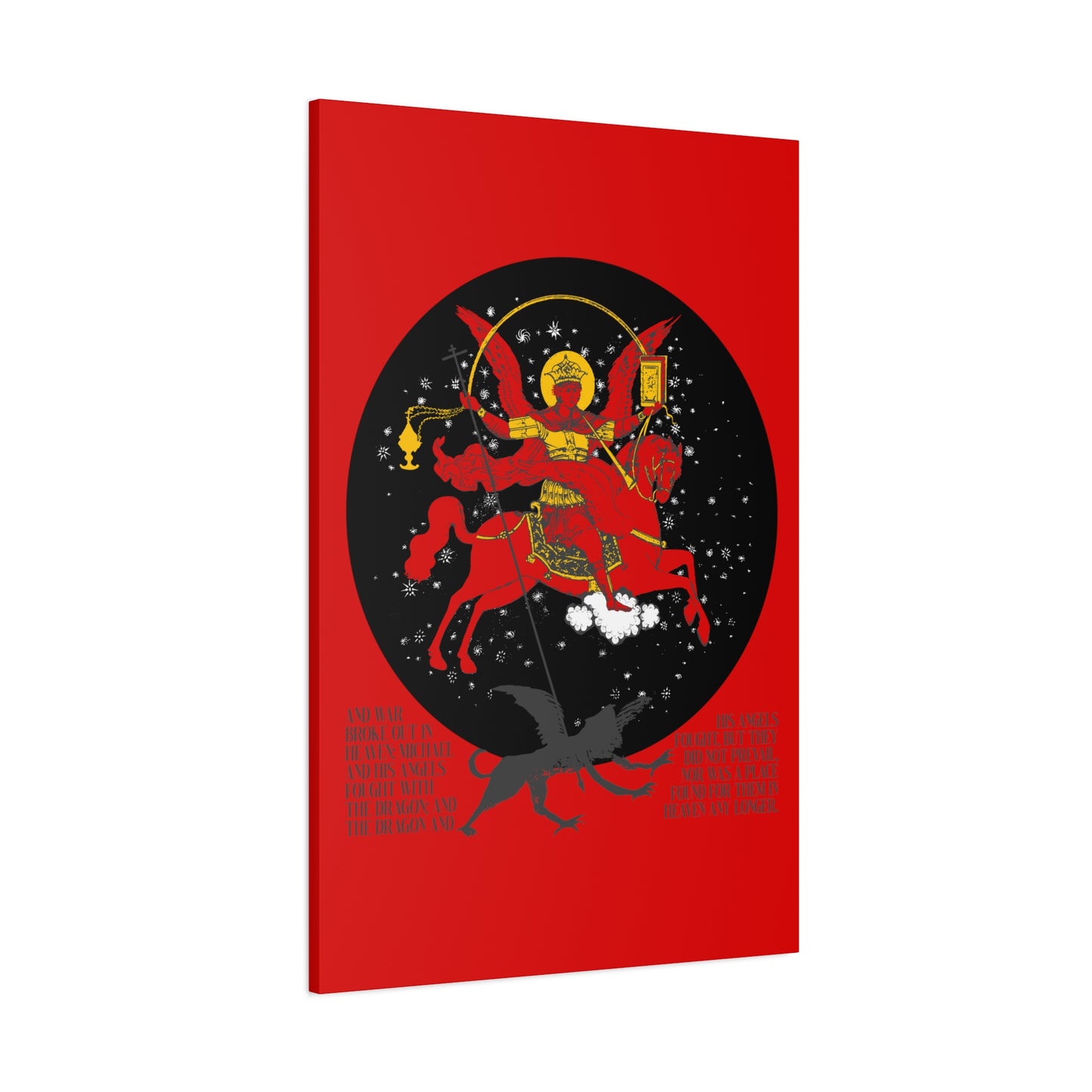 Archangel Michael of the Apocalypse No. 1 | Canvas Icono-Graphic | Orthodox Christian Art