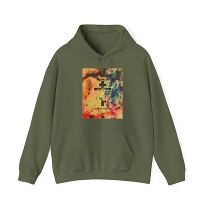 Behold, I Make All Things New (Revelation 21:5) | Cosmic Orthodox Cross On Inverted Starfield | Second Coming | Orthodox Christian Hoodie