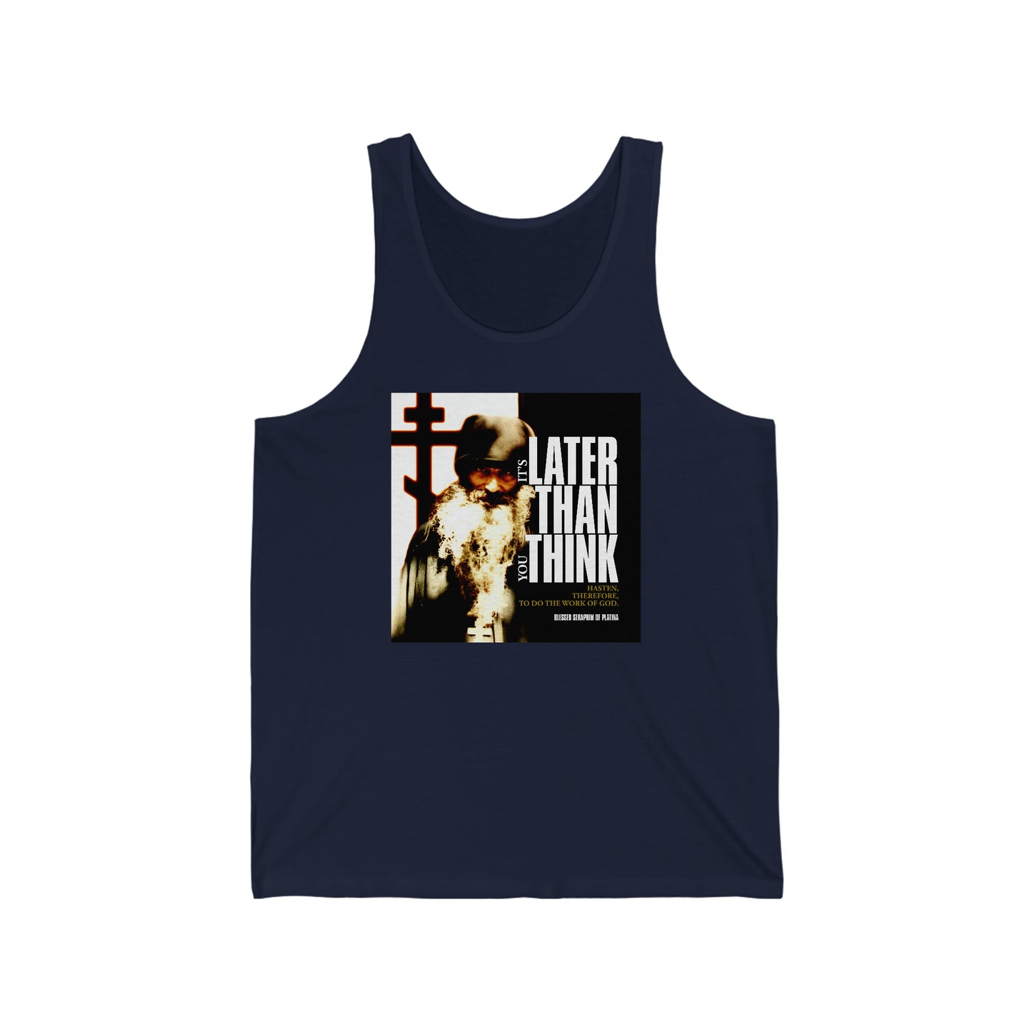It's Later Than You Think No. 3 | Orthodox Christian Jersey Tank Top / Sleeveless Shirt