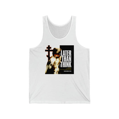 It's Later Than You Think No. 3 | Orthodox Christian Jersey Tank Top / Sleeveless Shirt