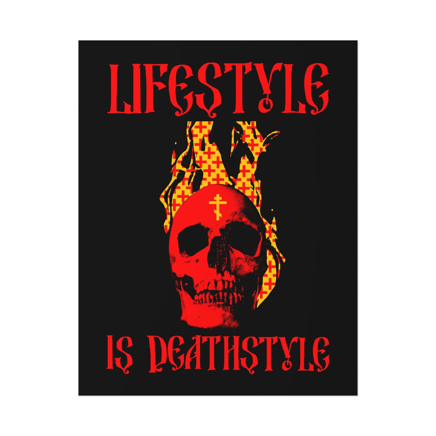 Lifestyle is Deathstyle No.1 | Orthodox Christian Art Poster