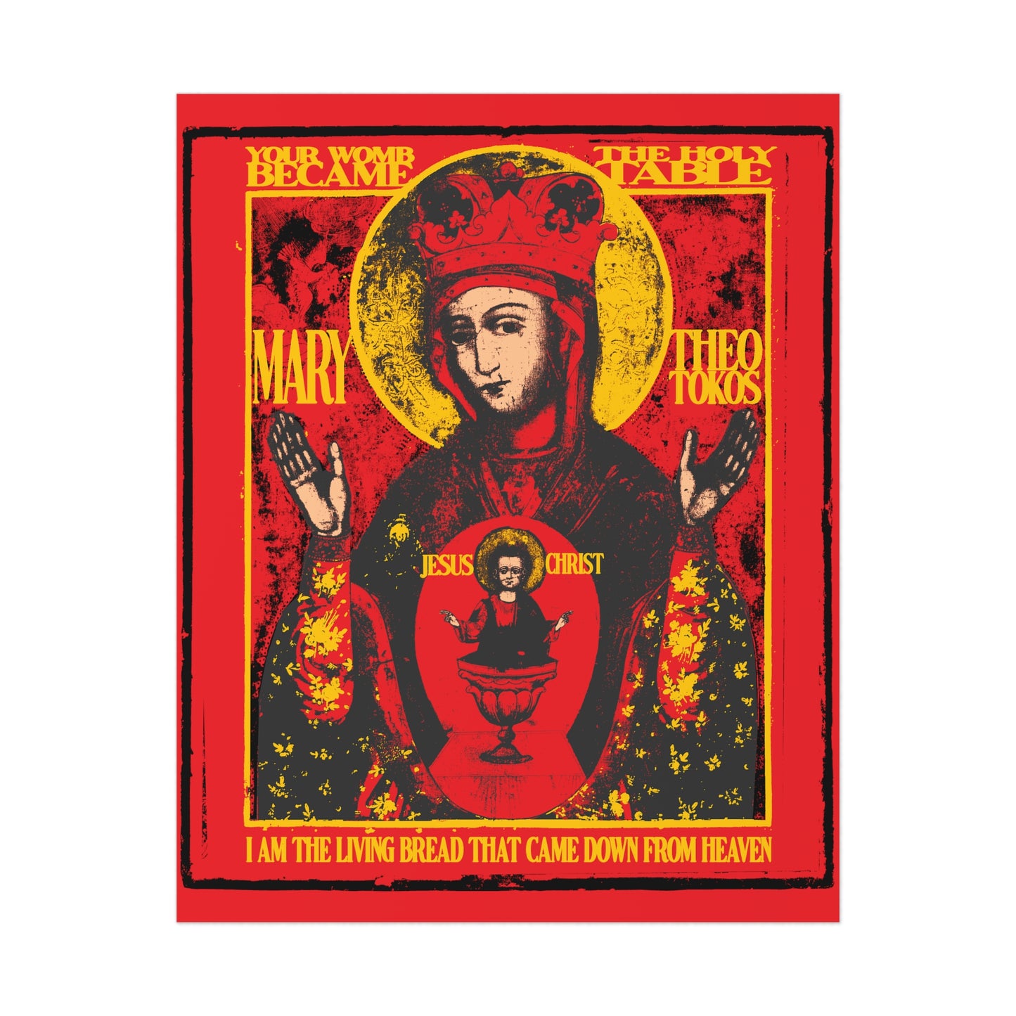 Mother of God of Nicaea IconoGraphic No.1 | Orthodox Christian Art Poster