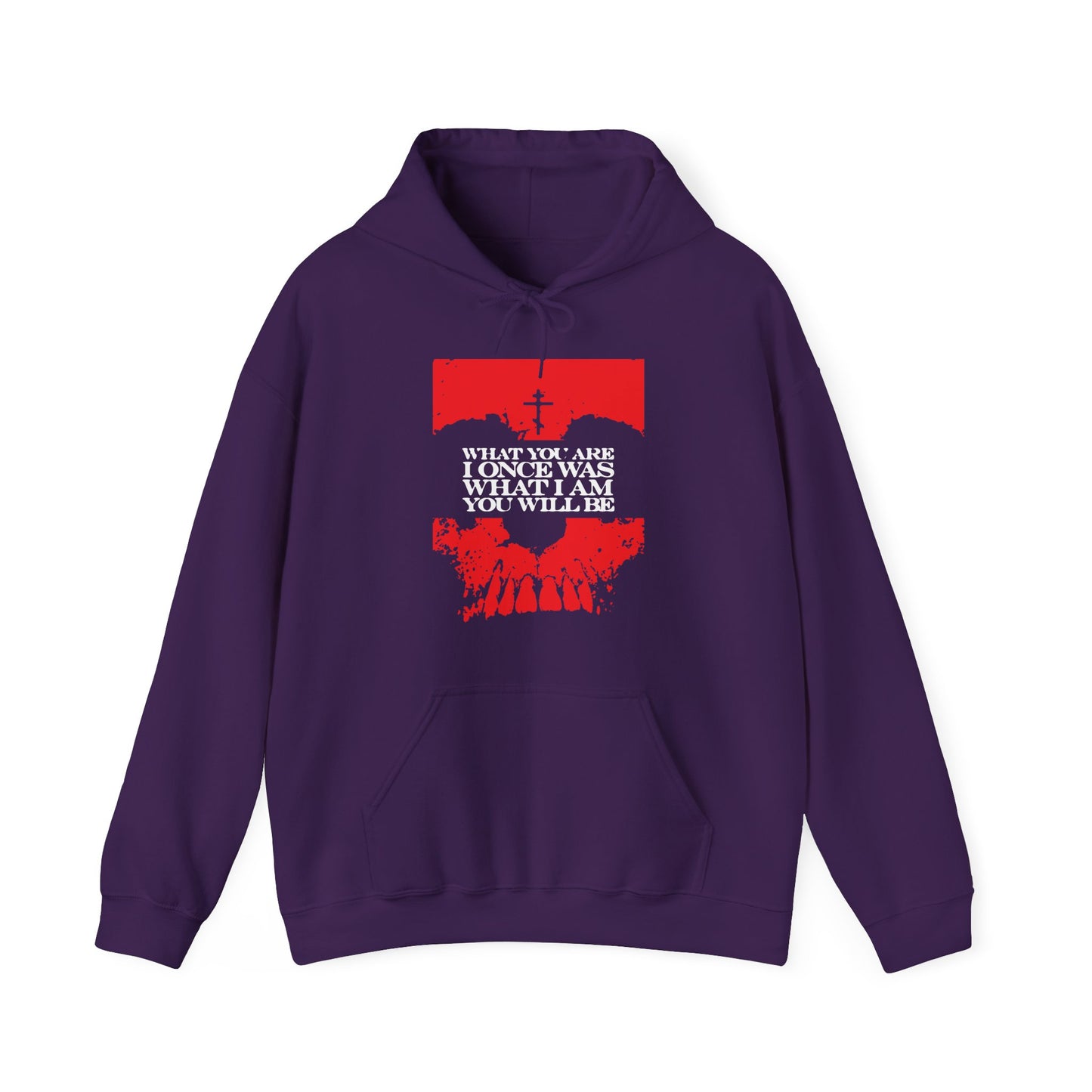 What You Are, I Once Was. What I Am, You Will Be | Memento Mori | Red Skull Remembrance of Death | Orthodox Christian Hoodie