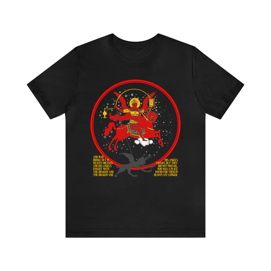 Archangel Michael of the Apocalypse / Death is Swallowed Up In Victory | Orthodox Christian Double-Sided T-Shirt