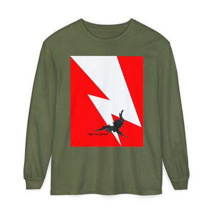 Shall Not Prevail | Satan Fell from Heaven Like Lightning (Luke 10:18) | Minimalist Design | Orthodox Christian Long Sleeve Shirt