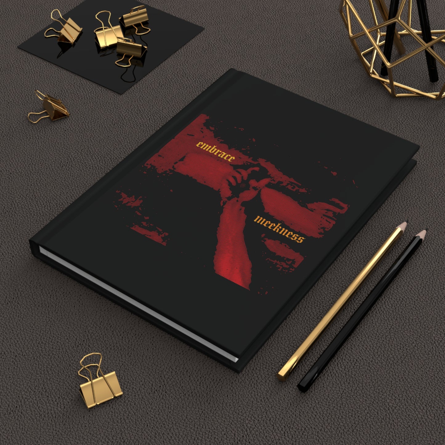 Embrace Meekness | Haunting Crucified Hand of Christ | Kenosis | Meek Shall Inherit Earth | Haltone Art | Gothic Font | Christian Journal