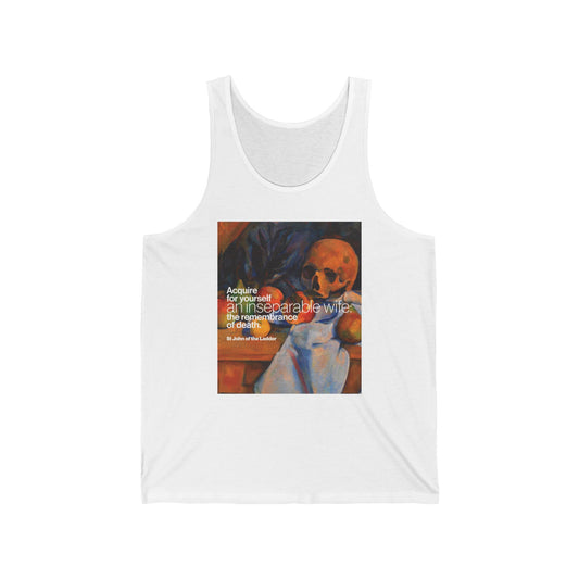 Acquire an Inseparable Wife (St John Climacus) No. 1 | Orthodox Christian Jersey Tank Top / Sleeveless Shirt
