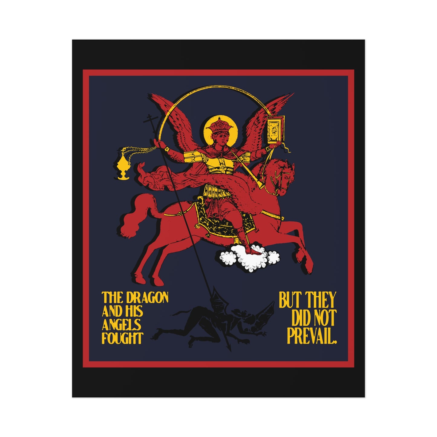 Archangel Michael of the Apocalypse No. 2 (Revelation 12:7-8) | Orthodox Christian Art Poster