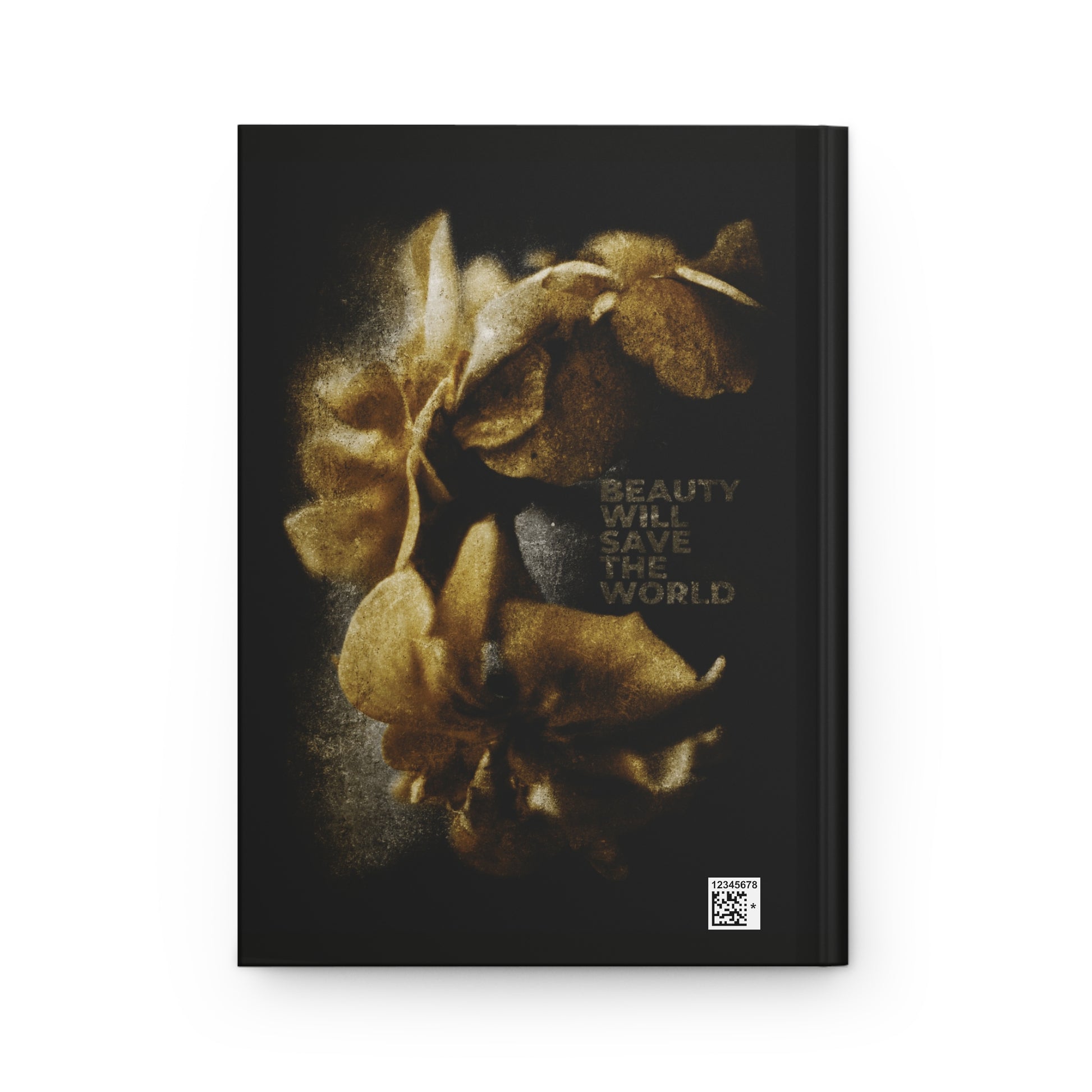 A Christian blank journal titled "Beauty Will Save the World" features photographic artwork glorifying Jesus Christ, Universal Creator & King, celebrating beauty and creative expression on its cover.