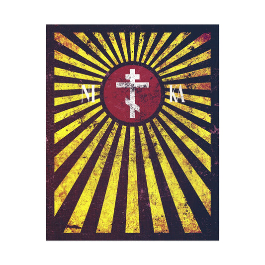 NIKA Cross Flag No. 1 | Orthodox Christian Art Poster