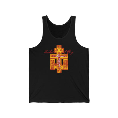 The Lord of Glory | Russian Golgotha Crucifix IconoGraphic | 1 Corinthians 2:8 | Orthodox Christian Tank Top