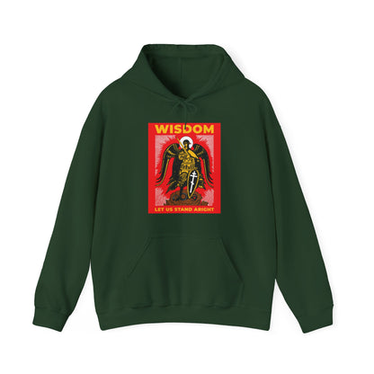 Wisdom: Let Us Stand Aright (Archangel Michael) No.1 | Orthodox Christian Hoodie / Hooded Sweatshirt