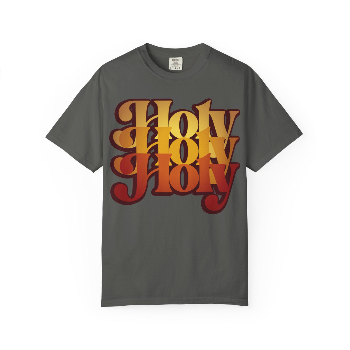 Holy Holy Holy Trisagion Liturgical Prayer 70s Style | Cherubim & Seraphim Prayer | Isaiah 6 | Orthodox Heavyweight Cotton Unisex Tee