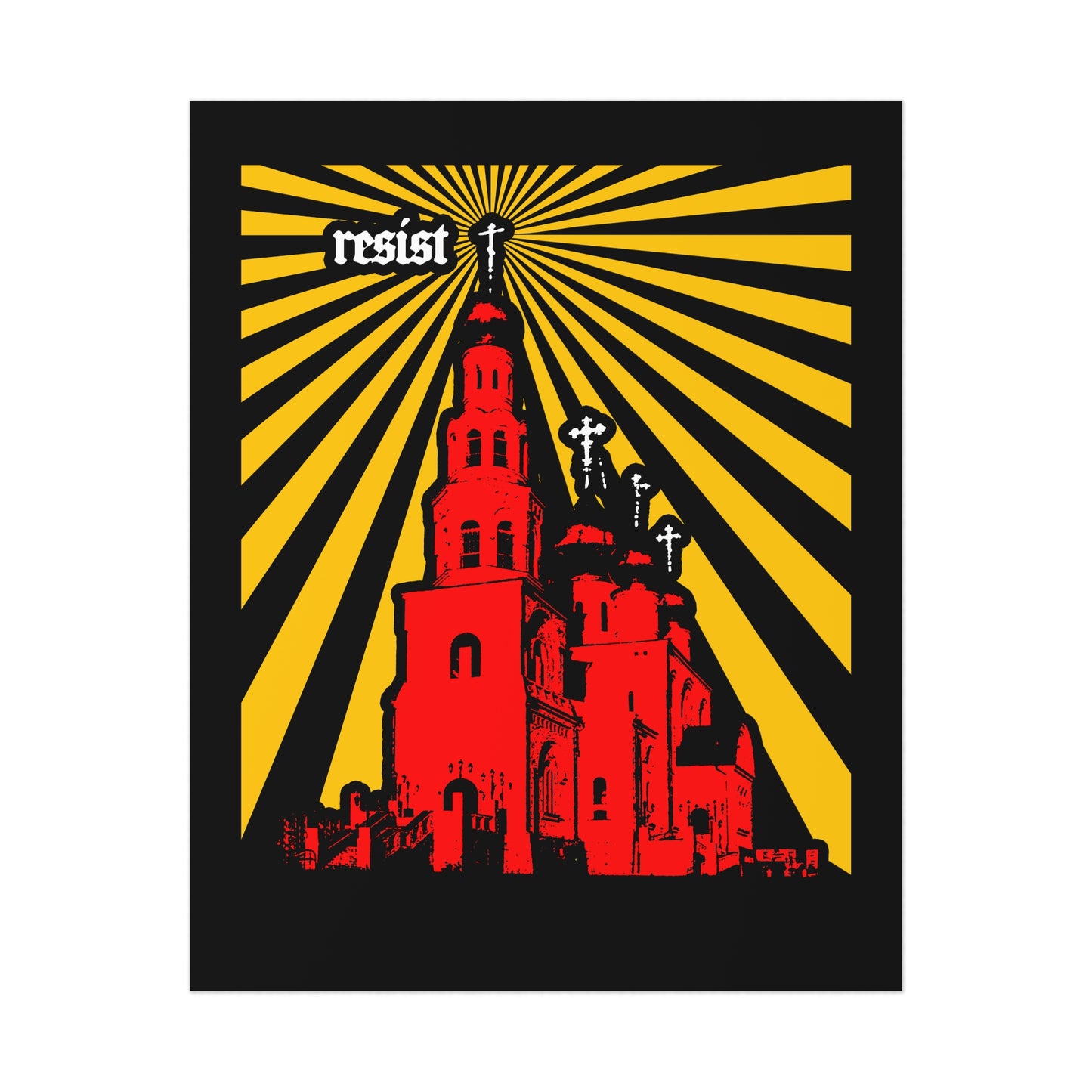 Resist (Orthodoxy Against the World) No. 1 | Orthodox Christian Art Poster