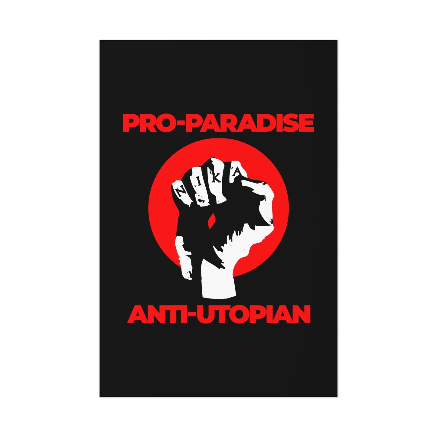 Pro-Paradise Anti-Utopian No. 1 | Orthodox Christian Art Poster