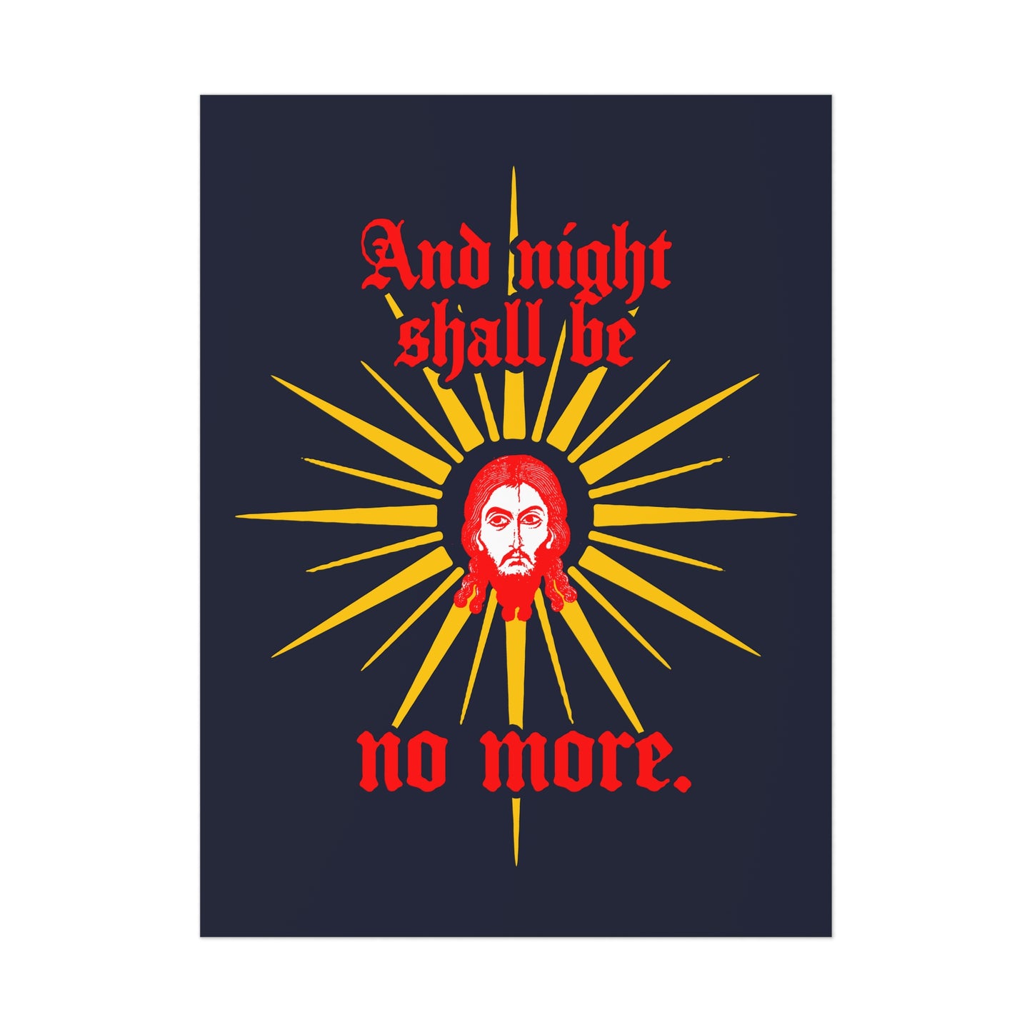 And Night Shall Be No More 2 | Orthodox Christian Art Poster