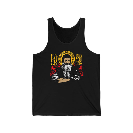 It's Later Than You Think (Fr Seraphim Rose) No. 13 | Orthodox Christian Jersey Tank Top / Sleeveless Shirt