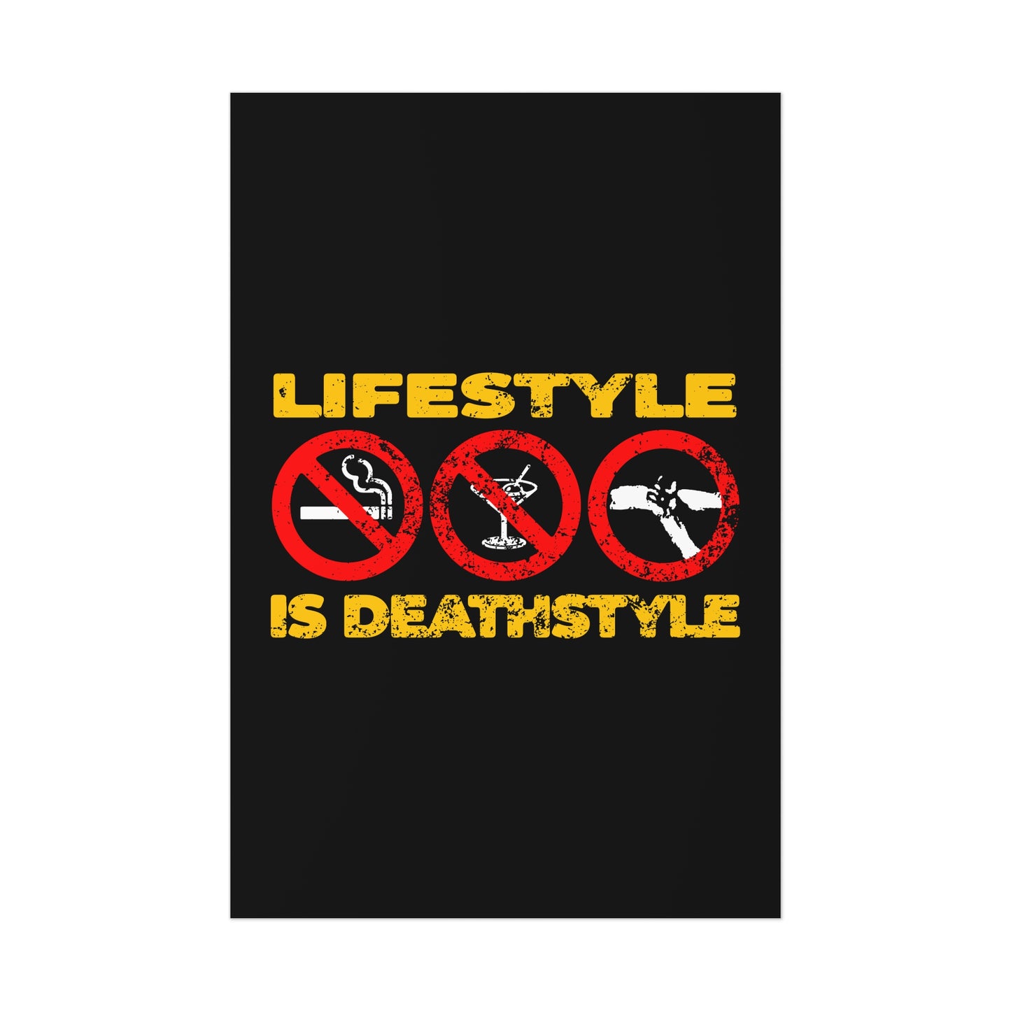 Lifestyle is Deathstyle No. 2 | Orthodox Christian Art Poster