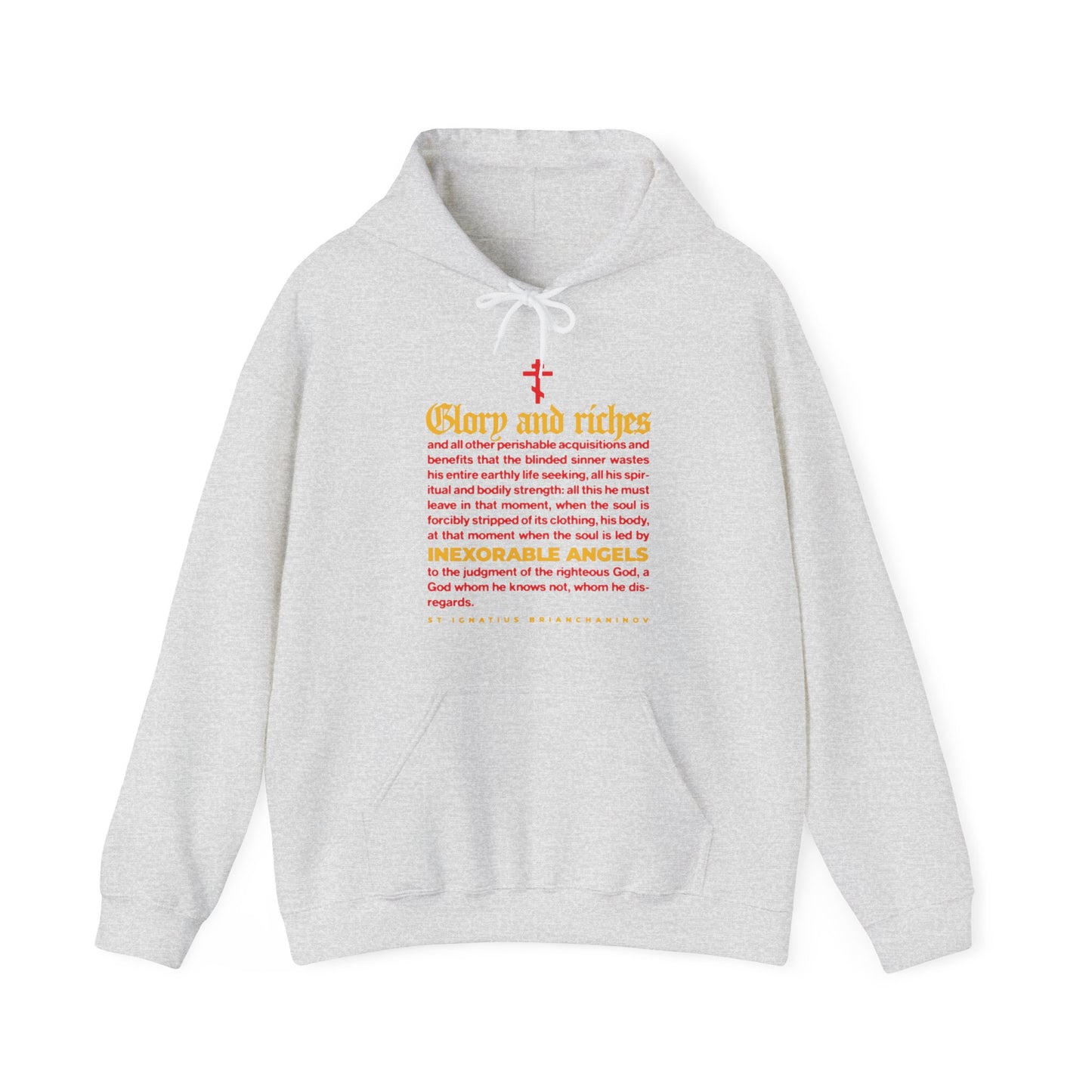 Inexorable Angels (St Ignatius Brianchaninov) No. 1 | Orthodox Christian Hoodie / Hooded Sweatshirt