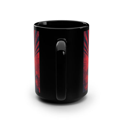 What Shall it Profit a Man | Matthew 16:26 | Soul Is Greater Than World | Red Earth White Cross | Orthodox Christian Black Mug