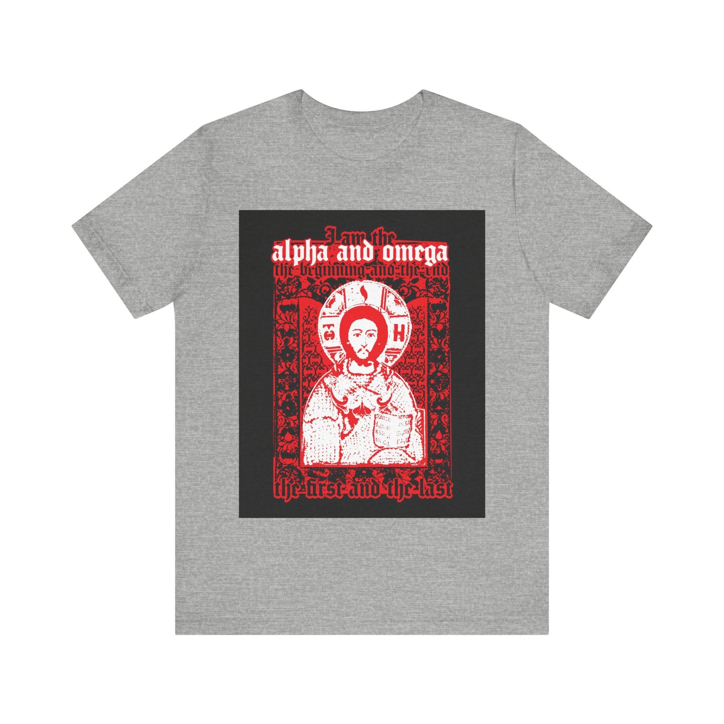 Christ Pantocrator IconoGraphik No. 2 (Alpha and Omega) | Orthodox Christian T-Shirt